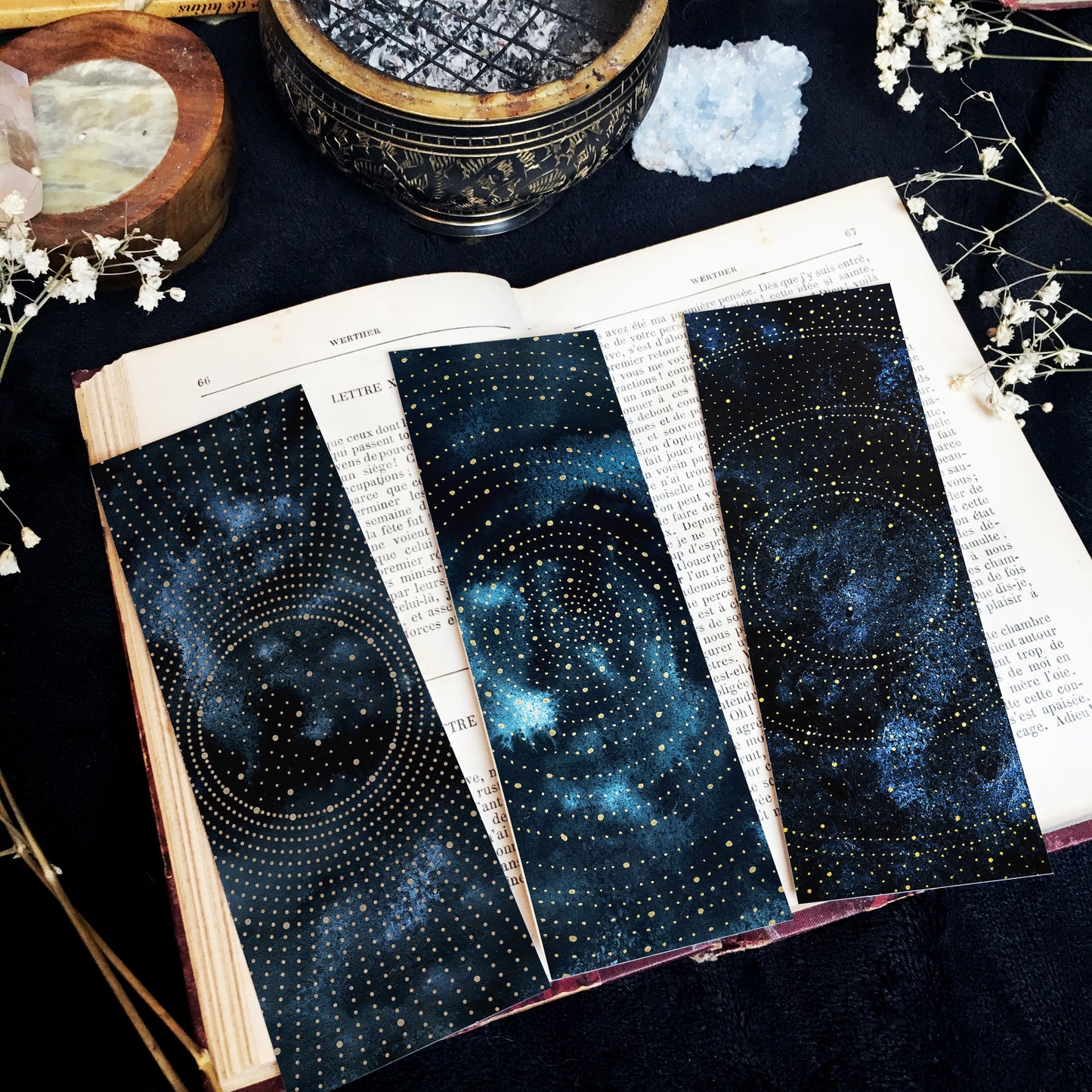 Marque Pages Lunes et Cosmos, Papèterie Céleste