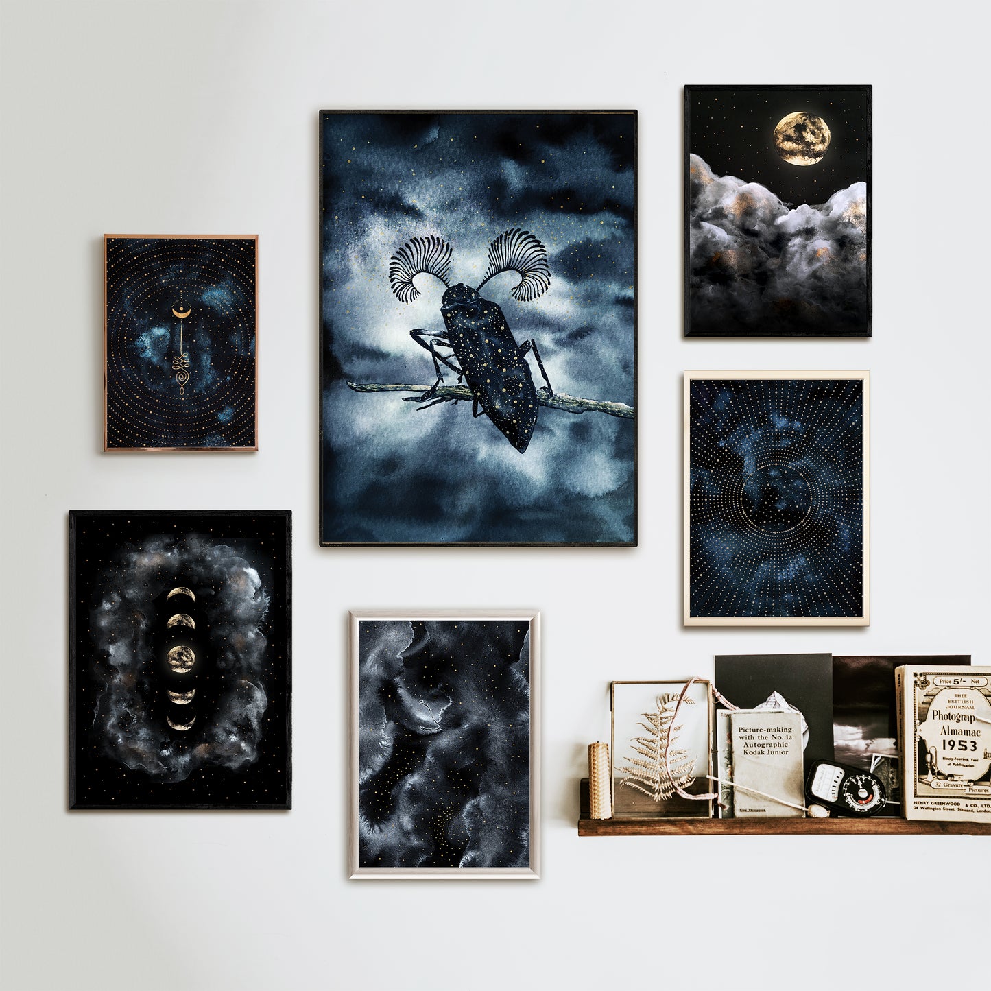 Affiche de Scarabée dans la nuit, Art Mural Insecte