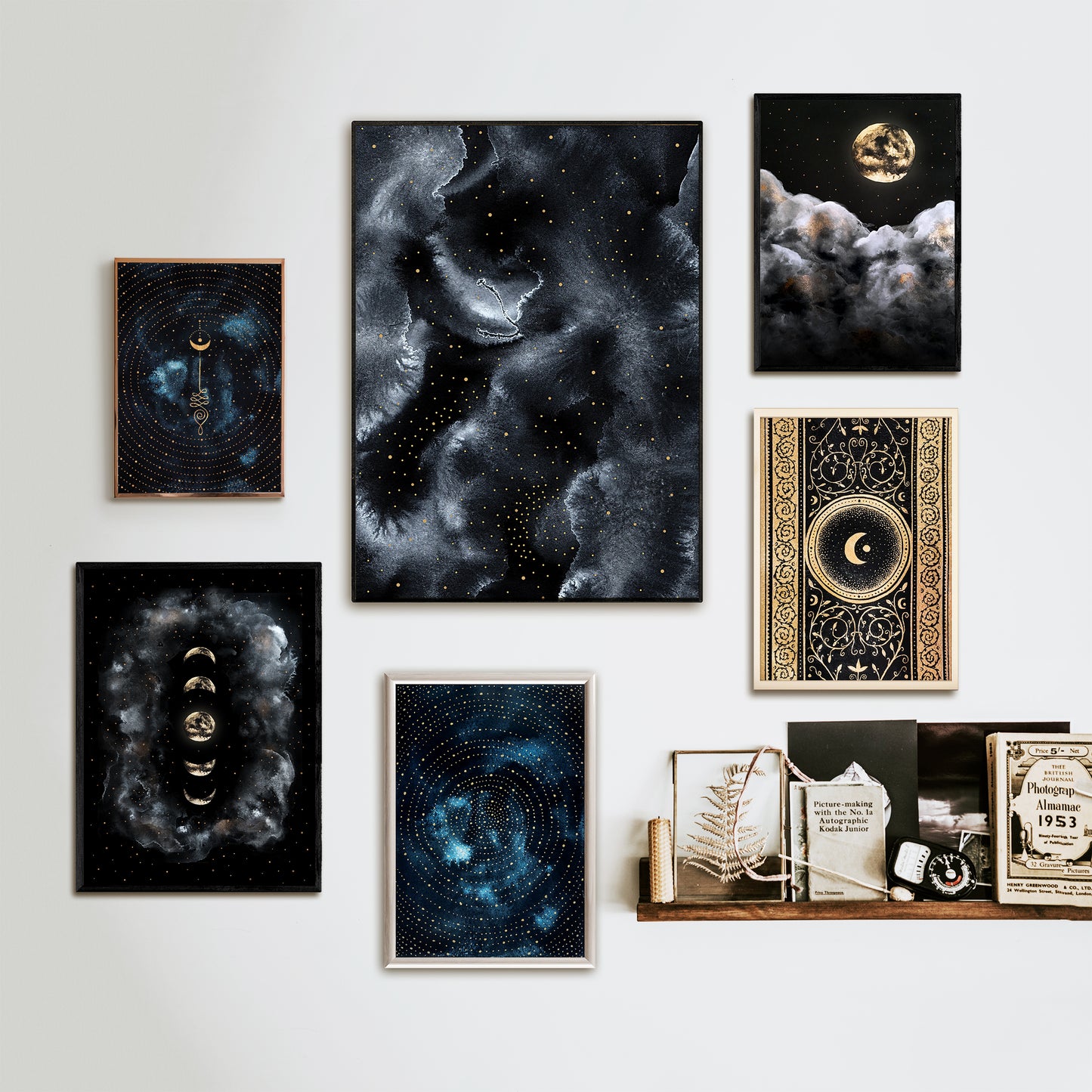 Affiche Céleste, Art abstraite Espace II