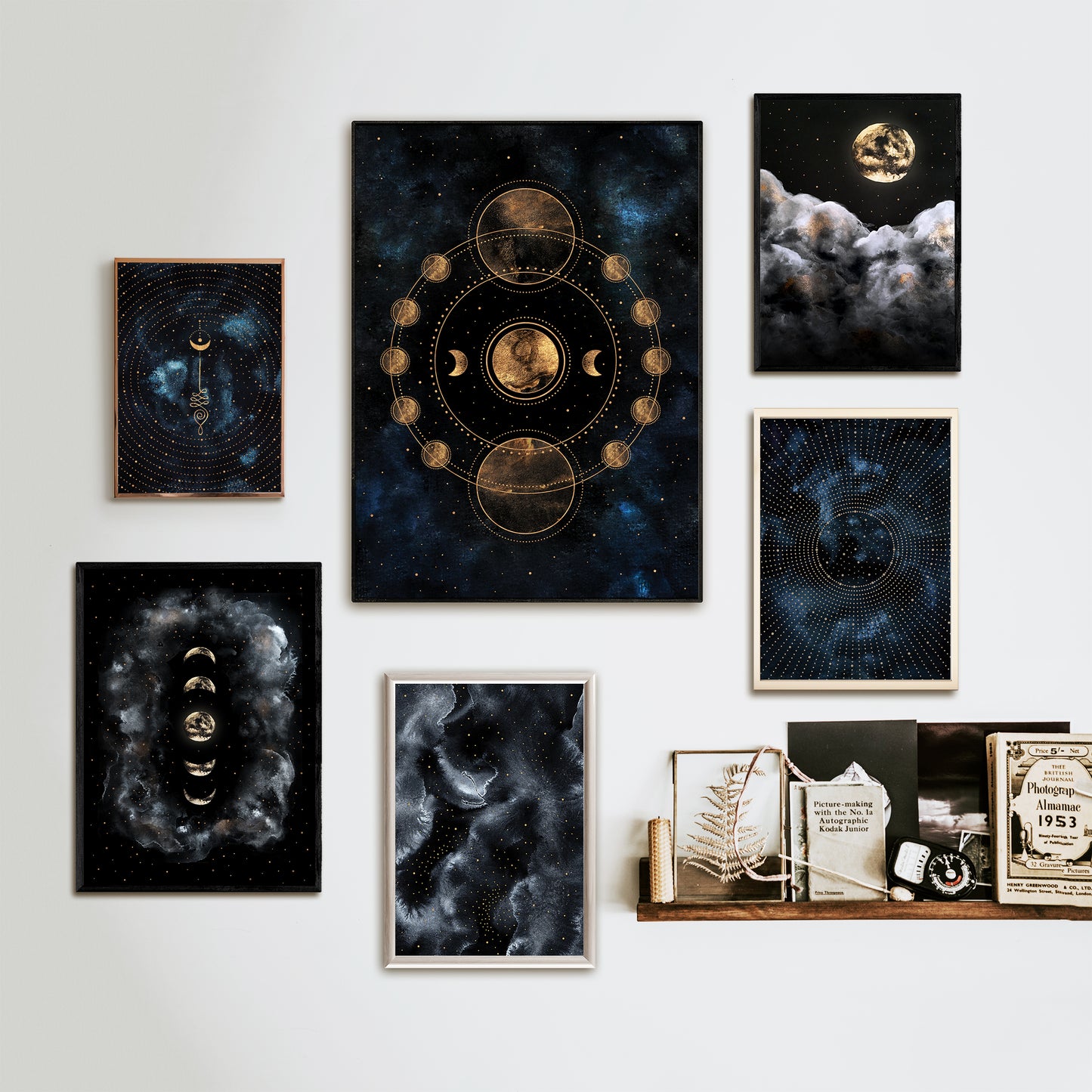 Affiche de système lunaire, Art Mural Céleste