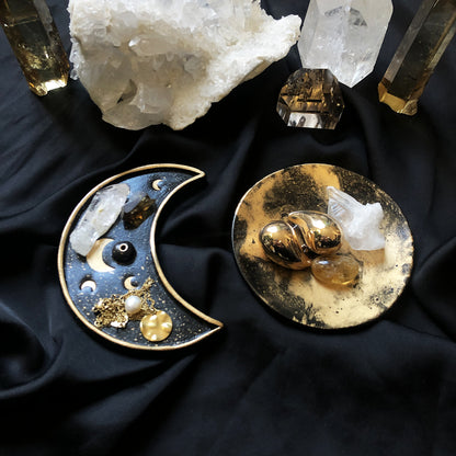 Coupelle et Porte encens Lunes et Etoiles