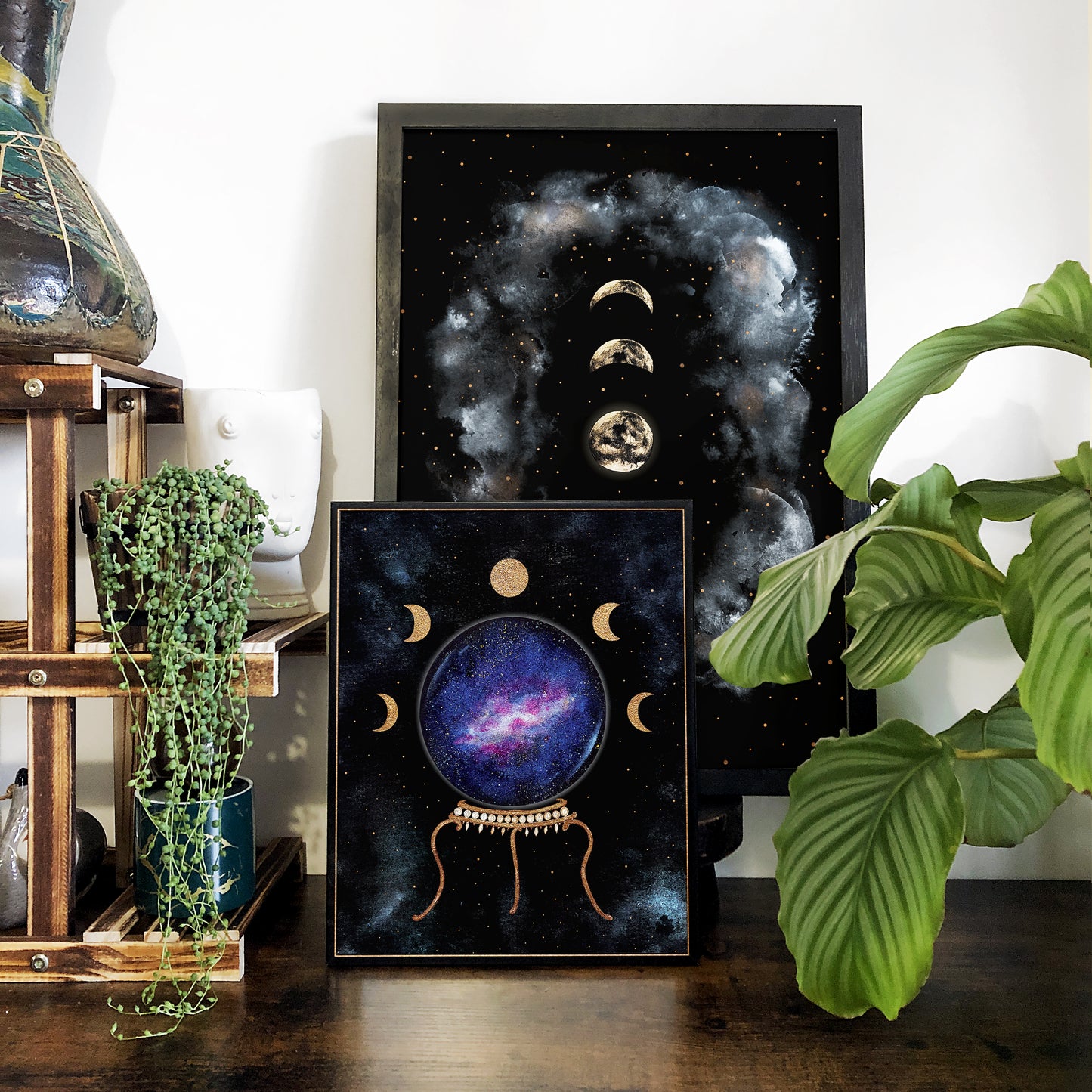 Affiche de Boule de Cristal et Phases de la Lune