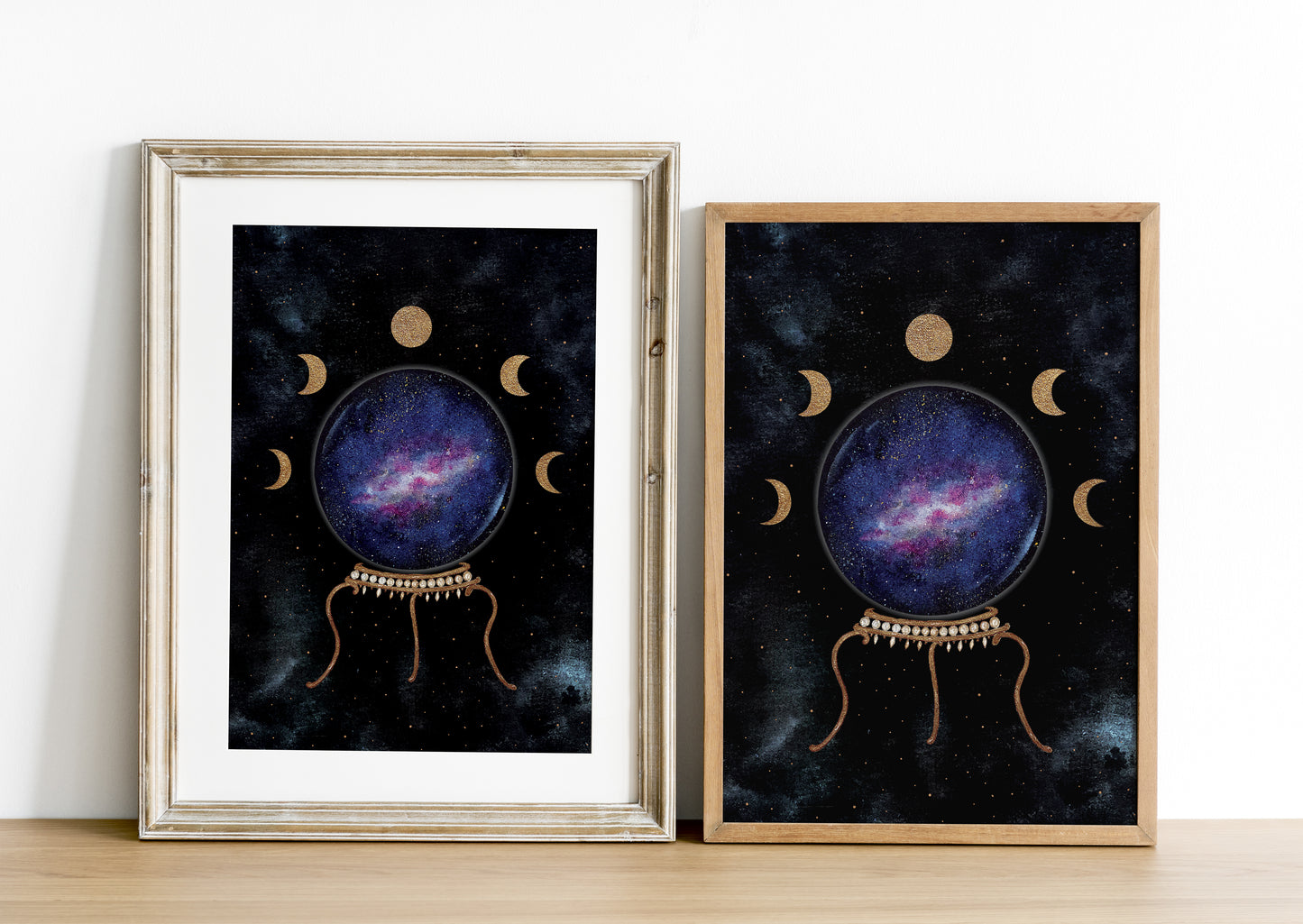 Affiche de Boule de Cristal et Phases de la Lune