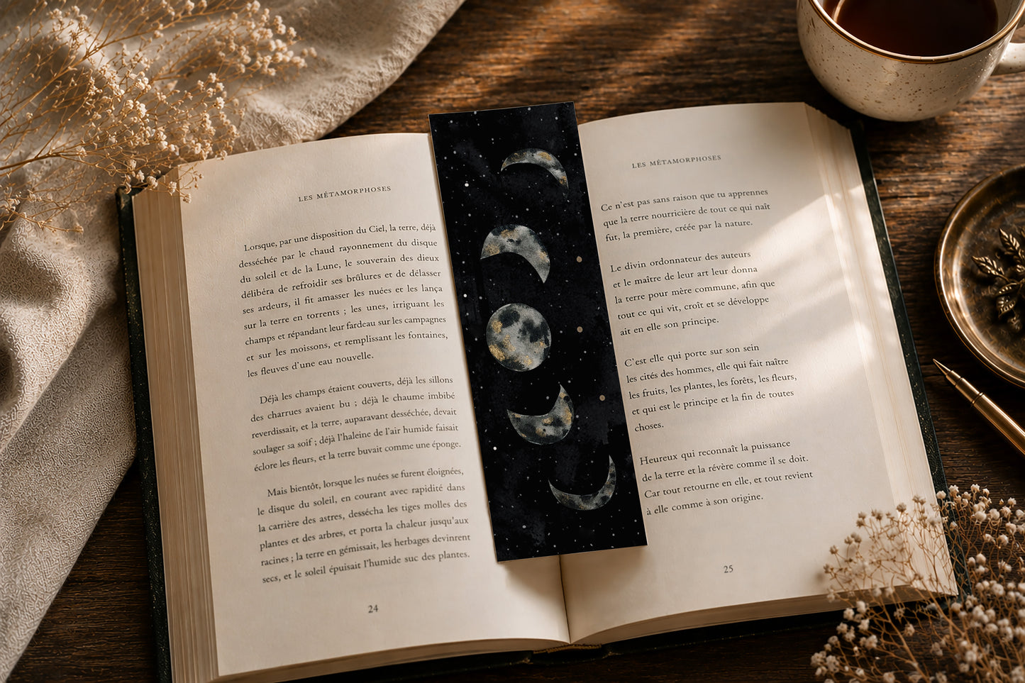 Marque Pages Célestes Lunes et Etoiles