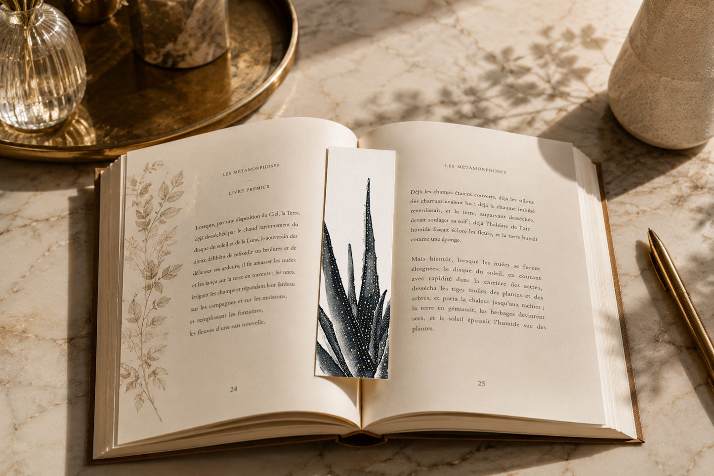 Marque Pages de Plantes, papèterie botanique
