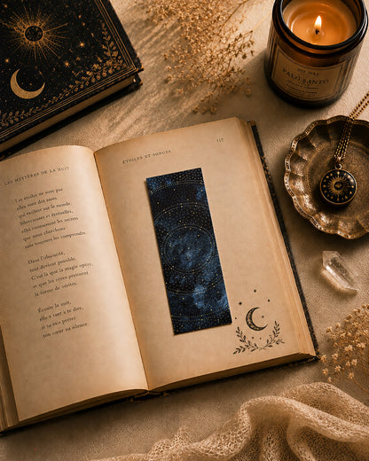Marque Pages Lunes et Cosmos, Papèterie Céleste