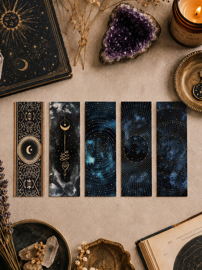 Marque Pages Lunes et Cosmos, Papèterie Céleste