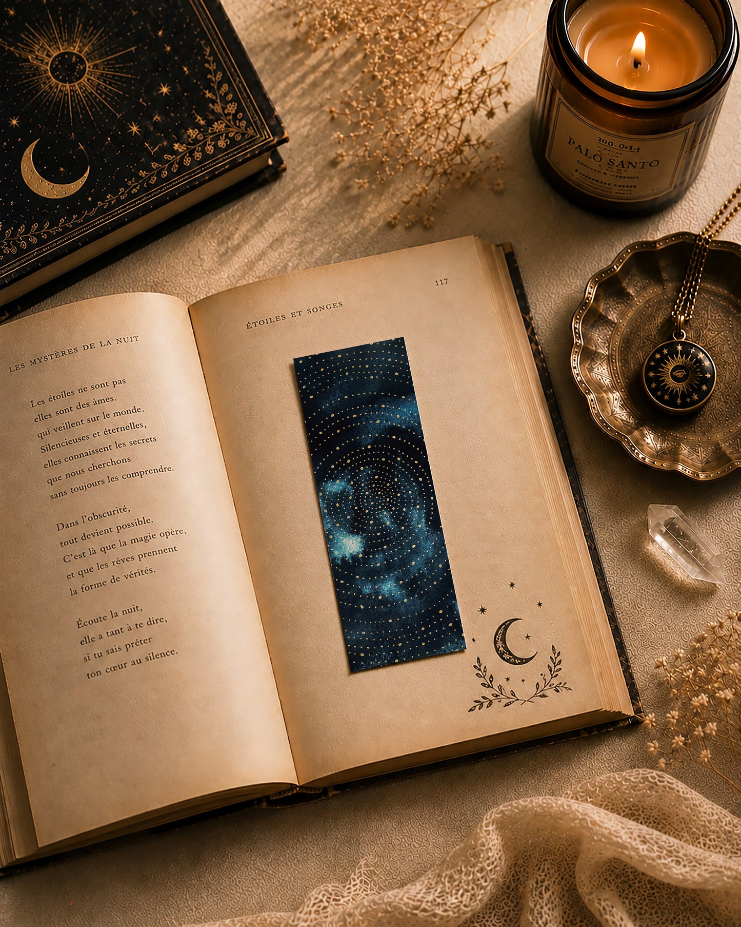 Marque Pages Lunes et Cosmos, Papèterie Céleste