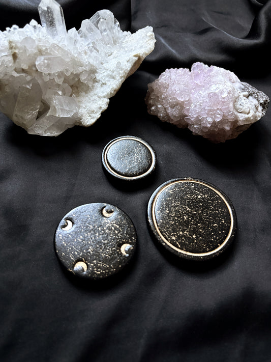 Socle pour cristaux céleste et witchy