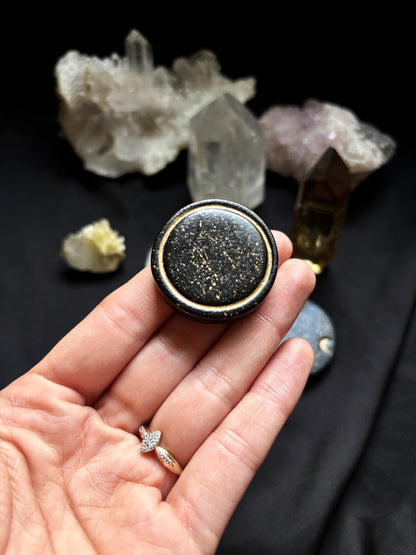 Socle pour cristaux céleste et witchy