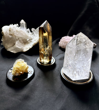 Socle pour cristaux céleste et witchy