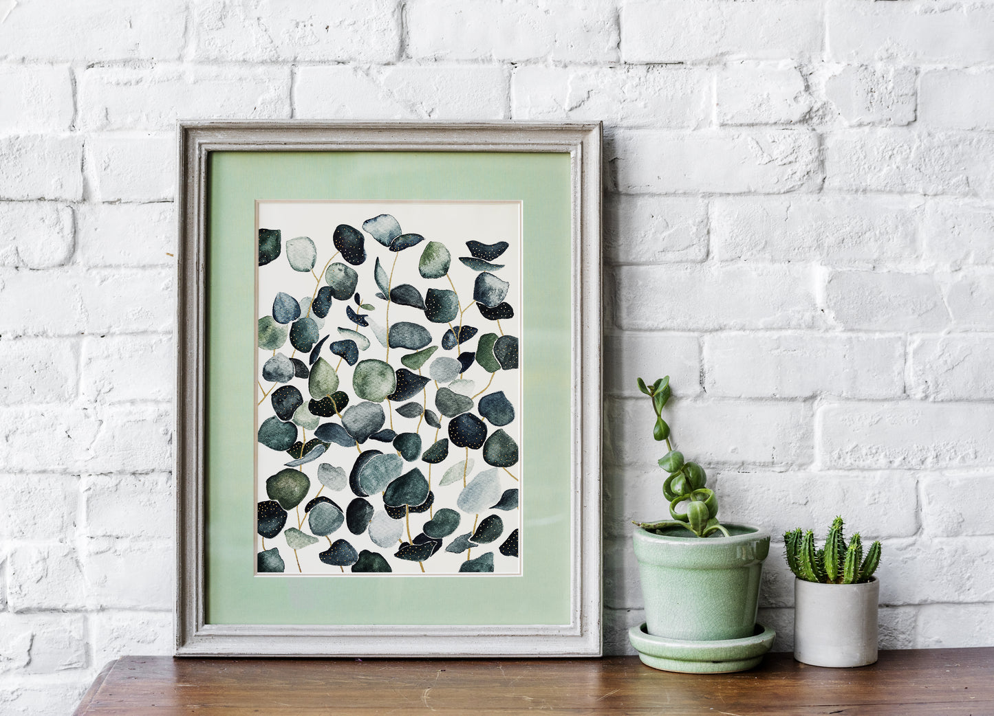 Affiche de plantes Eucalyptus, illustration botanique