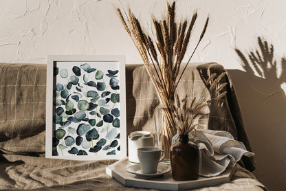 Affiche de plantes Eucalyptus, illustration botanique