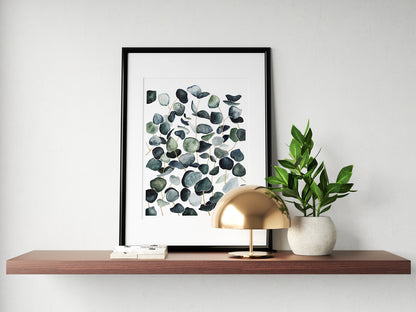 Affiche de plantes Eucalyptus, illustration botanique