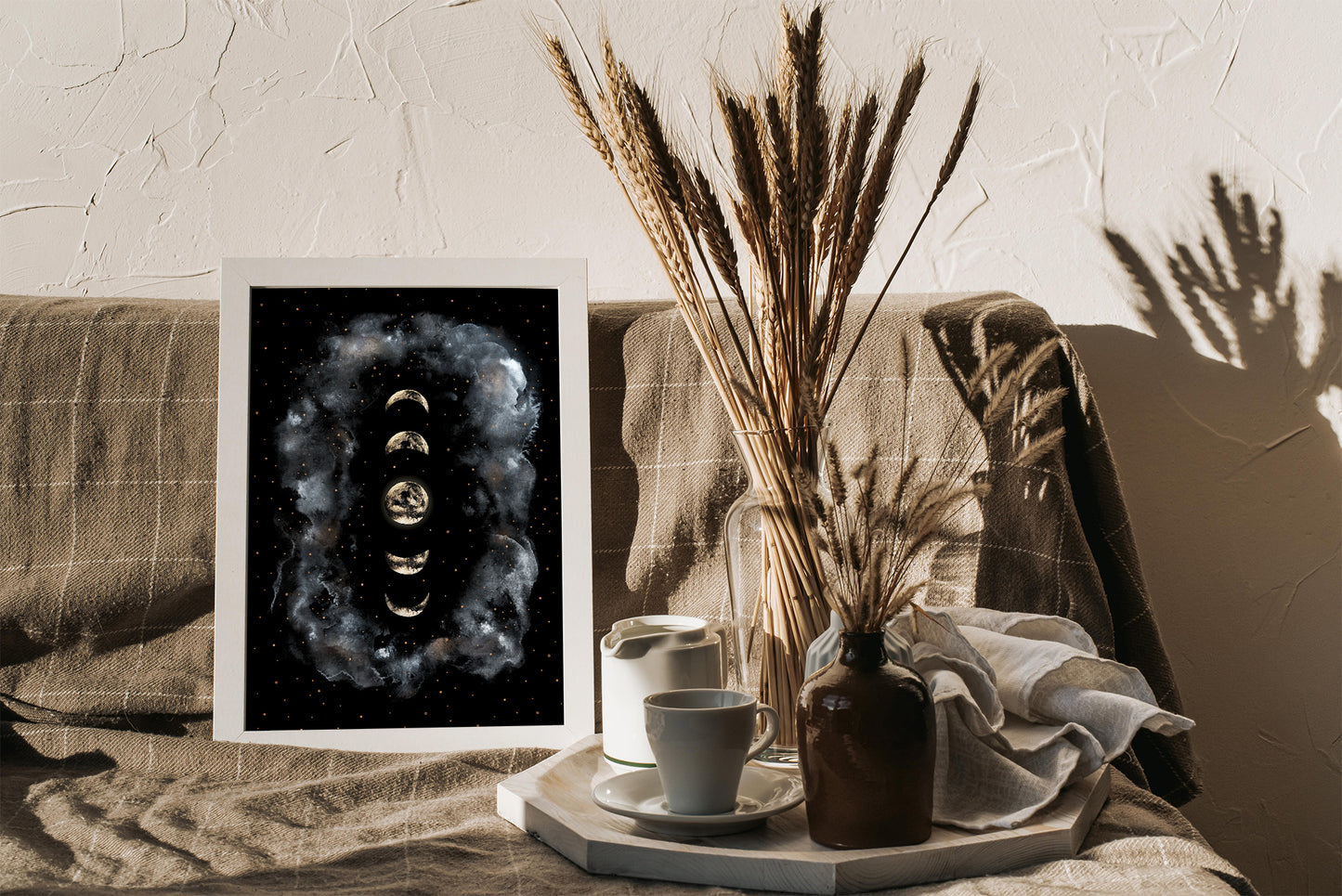 Affiche Céleste de Pleine Lune et Nuages