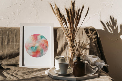 Affiche de Lune "Summer Sorbet", Art Mural Céleste