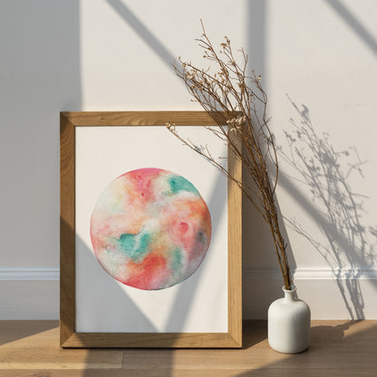 Affiche de Lune "Summer Sorbet", Art Mural Céleste