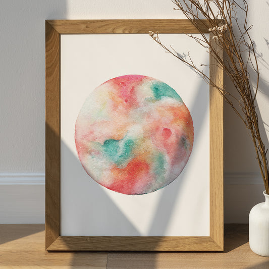 Affiche de Lune "Summer Sorbet", Art Mural Céleste