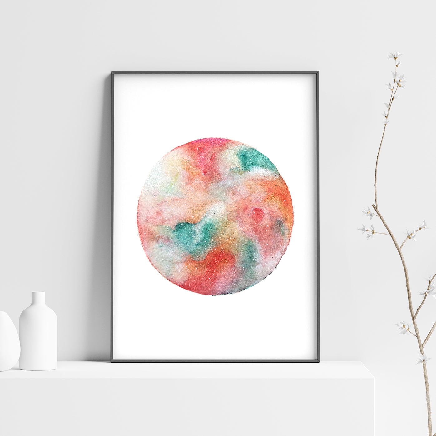 Affiche de Lune "Summer Sorbet", Art Mural Céleste