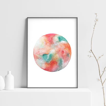 Affiche de Lune "Summer Sorbet", Art Mural Céleste