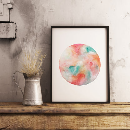 Affiche de Lune "Summer Sorbet", Art Mural Céleste