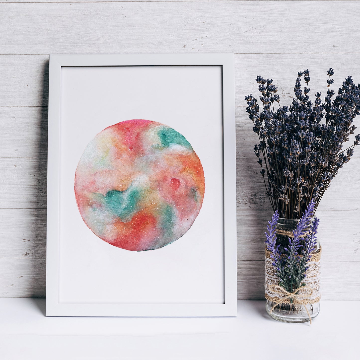 Affiche de Lune "Summer Sorbet", Art Mural Céleste