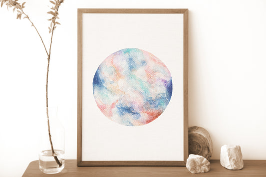 Affiche de Lune "Spring Moon", Art Mural Céleste
