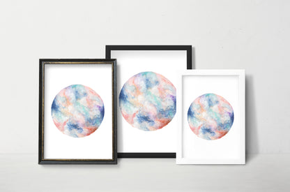 Affiche de Lune "Spring Moon", Art Mural Céleste
