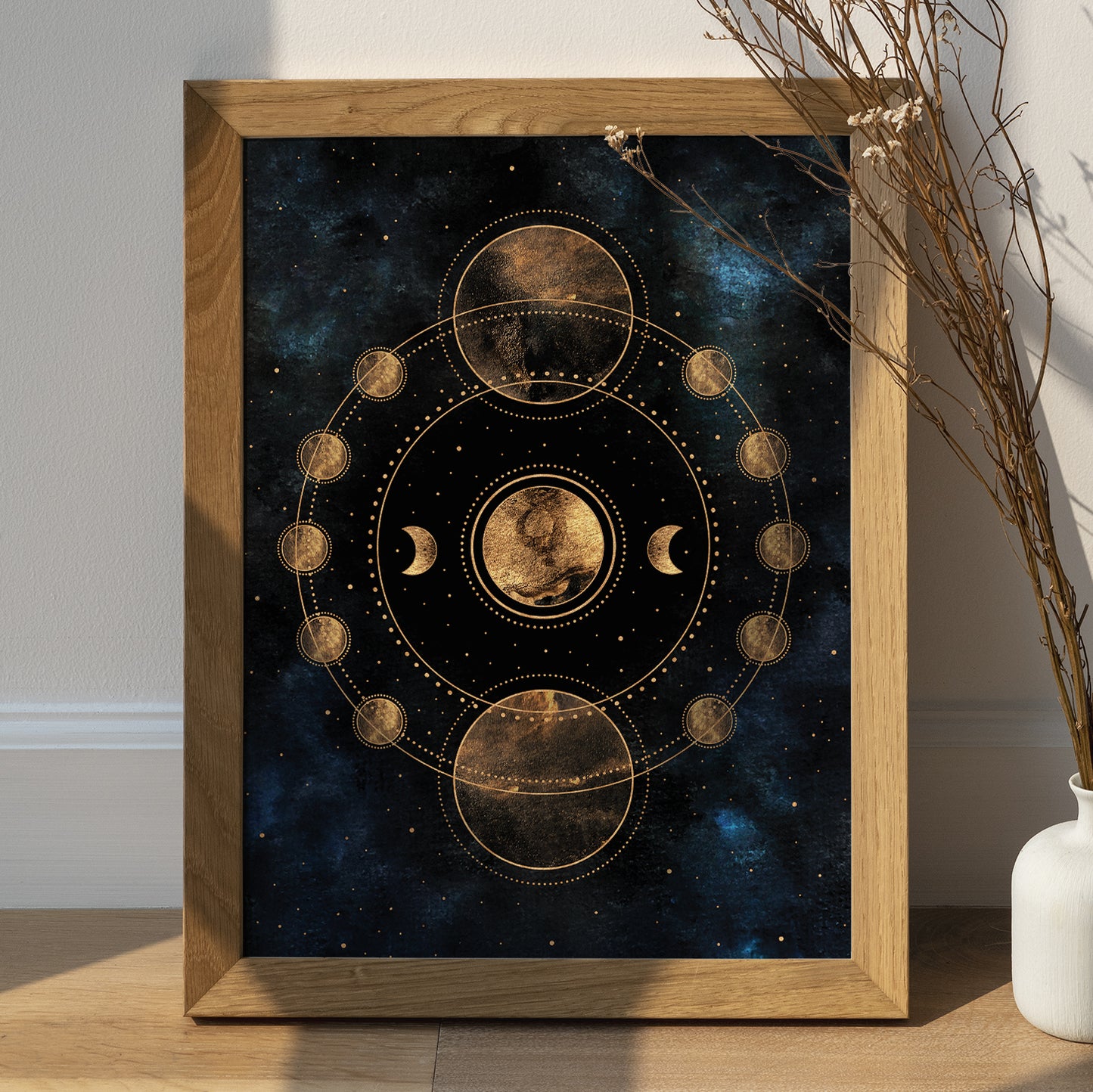Moon System Print, Celestial decor