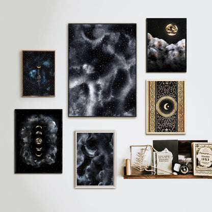 Affiche Céleste, Art abstraite Espace I