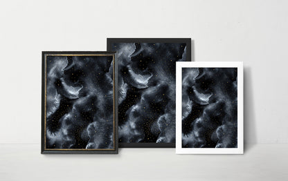 Affiche Céleste, Art abstraite Espace II