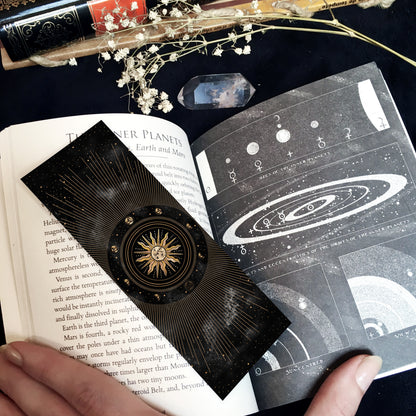 Marque Pages Célestes et witchy, Lunes Soleil Boule cristal