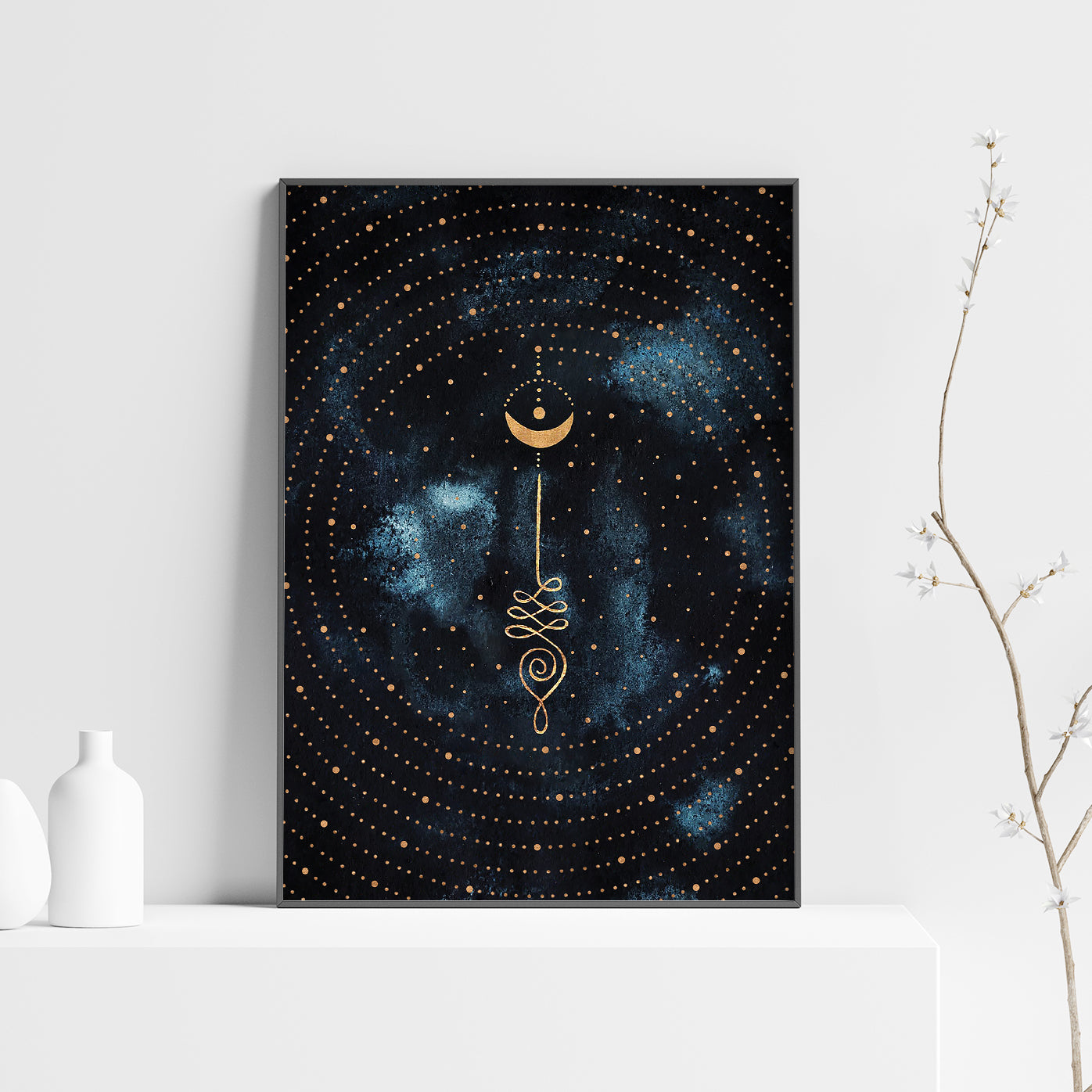 Affiche d'Unalome, Illustration Spirituelle