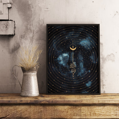 Affiche d'Unalome, Illustration Spirituelle