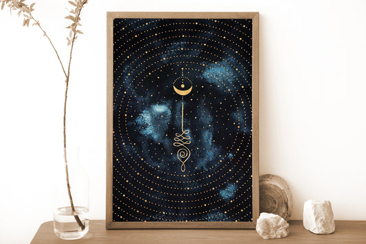 Affiche d'Unalome, Illustration Spirituelle