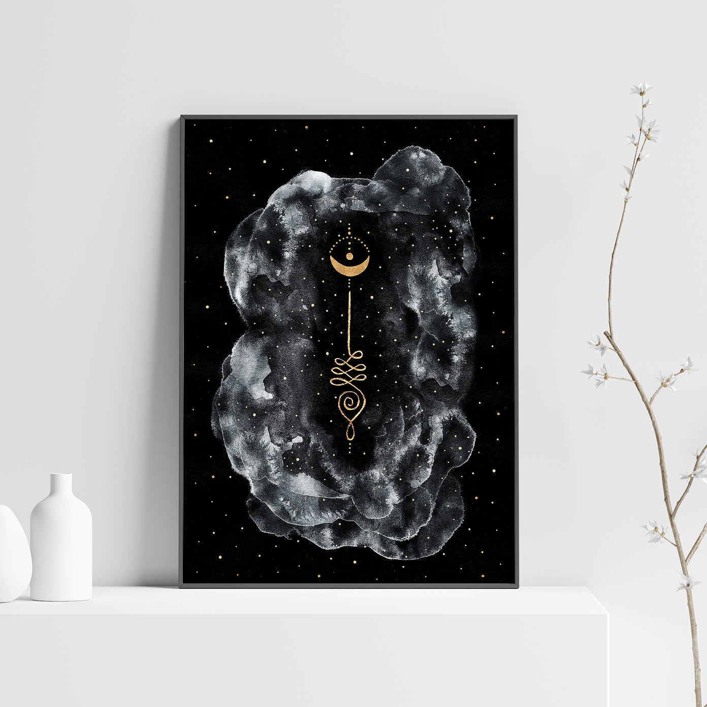 Affiche d'Unalome, Illustration Spirituelle