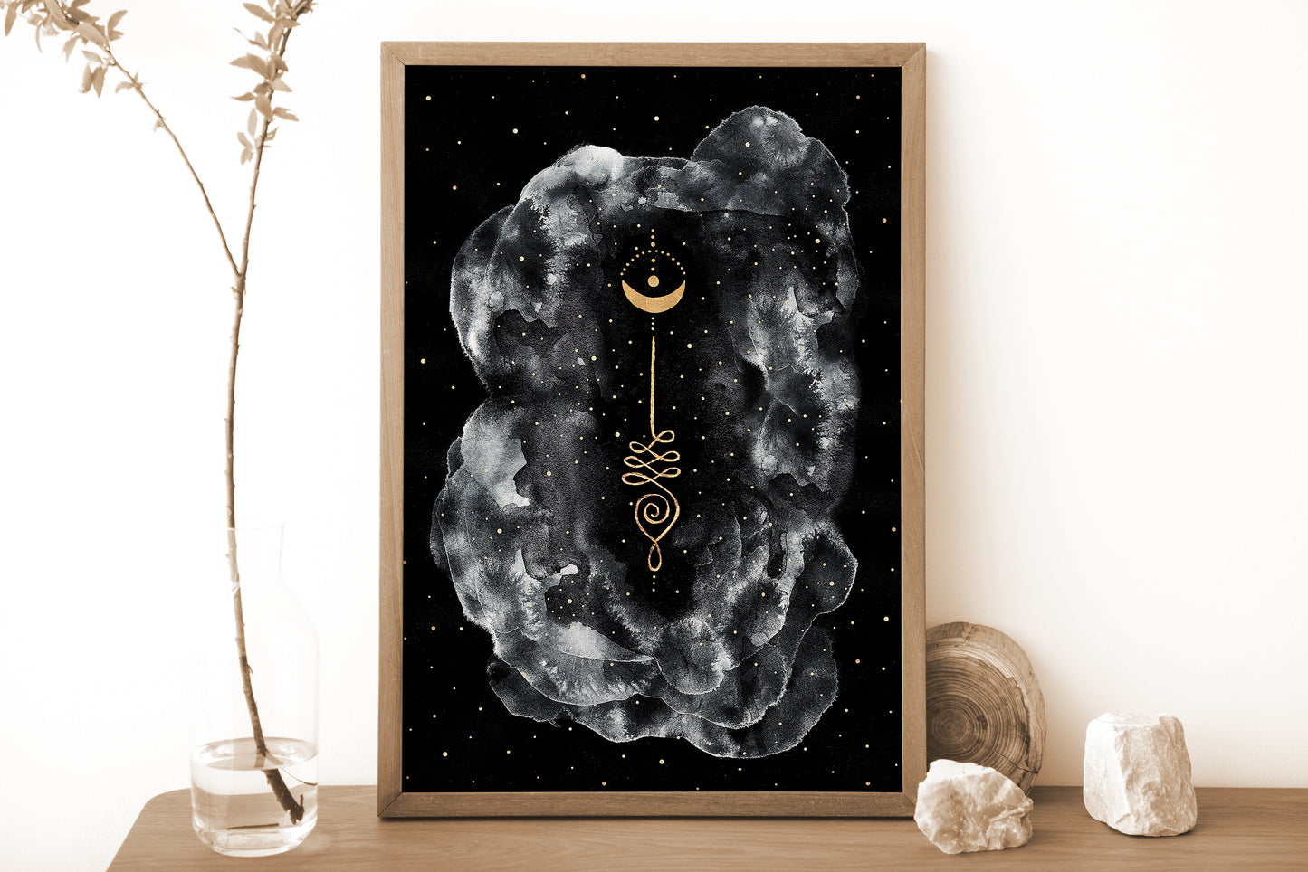 Affiche d'Unalome, Illustration Spirituelle