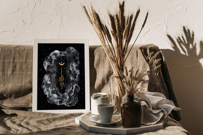 Affiche d'Unalome, Illustration Spirituelle